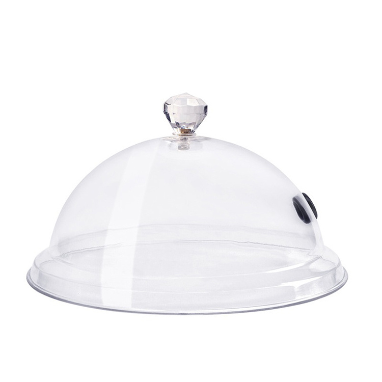 8 inch Plastic  Cloche Lid Dome Cover for Smoking Infuser Specialized Accessory for Smoker Gun Plates Bowls