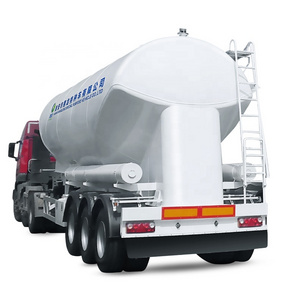 45CBM Cylindrically Shaped Transportation Dry Powder Bulk Cement Tank Semi Trailer