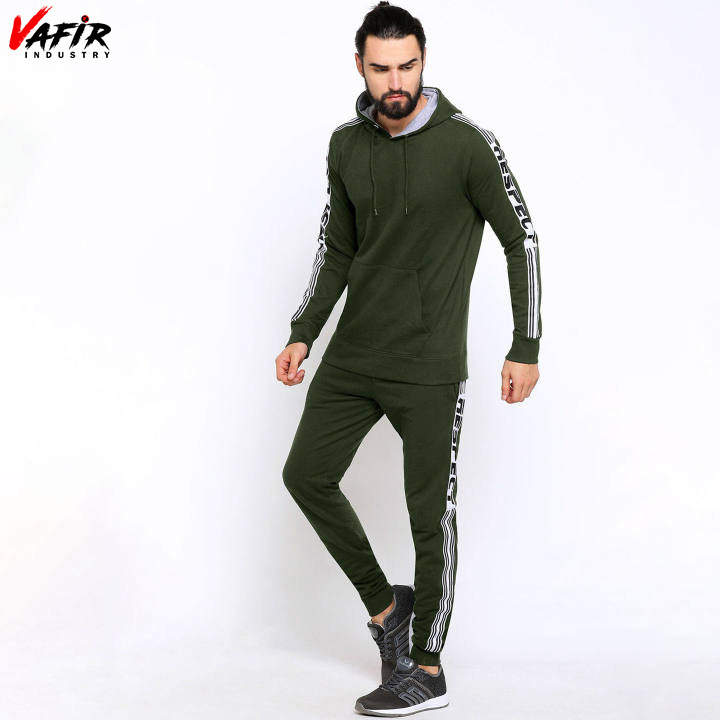 Custom embroiders sweat suit winter men's track suits private label jogger sets tech fleece tracksuits men with Pullover hoodies