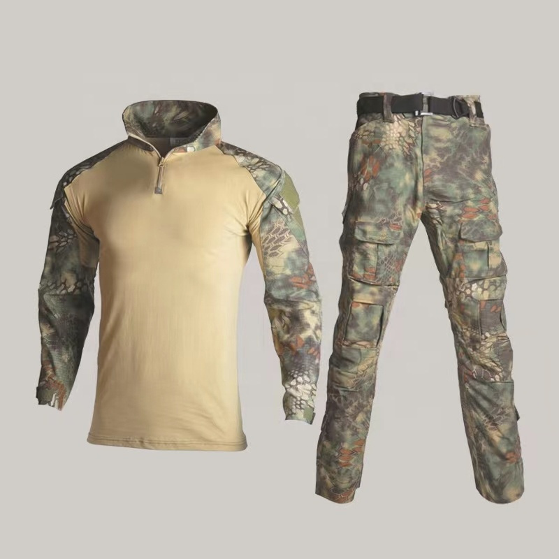 Cargo Pants Uniform Waterproof Camouflage BDU Combat Uniform US Hunting Clothing Set