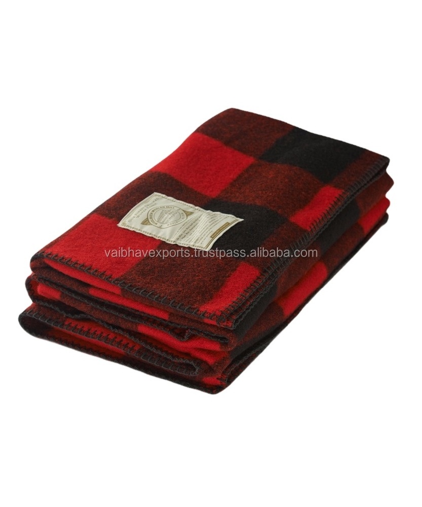 Plaid Wool Blankets made from Pure Wool for every age group