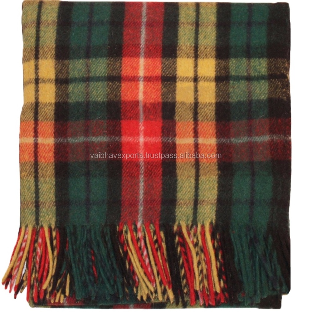 Plaid Wool Blankets made from Pure Wool for every age group