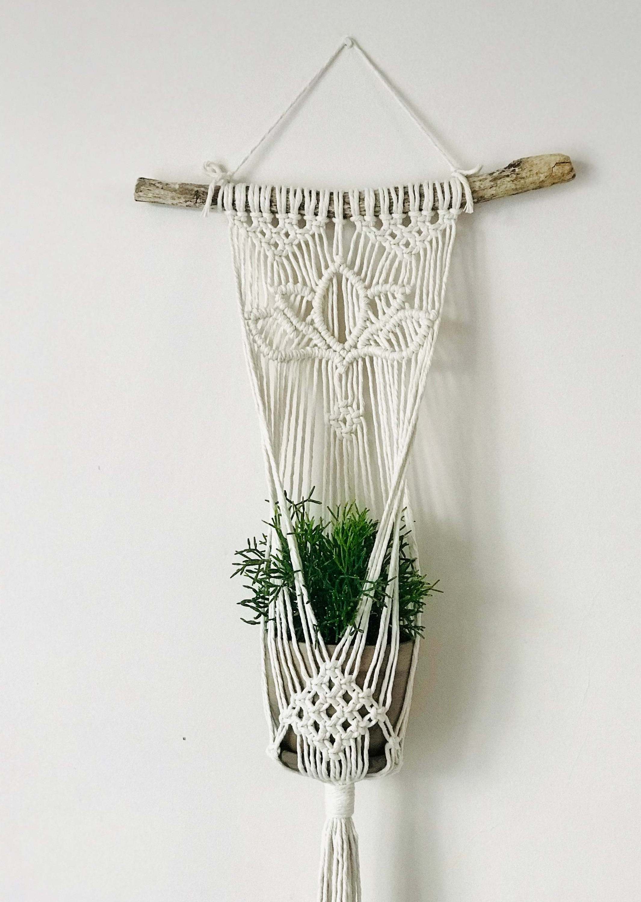 High Quality Boho Home Macrame Plant Hangers Indoor Hanging Macrame Planters Basket with Hooks Flower Pots Plant Hanger By Avior