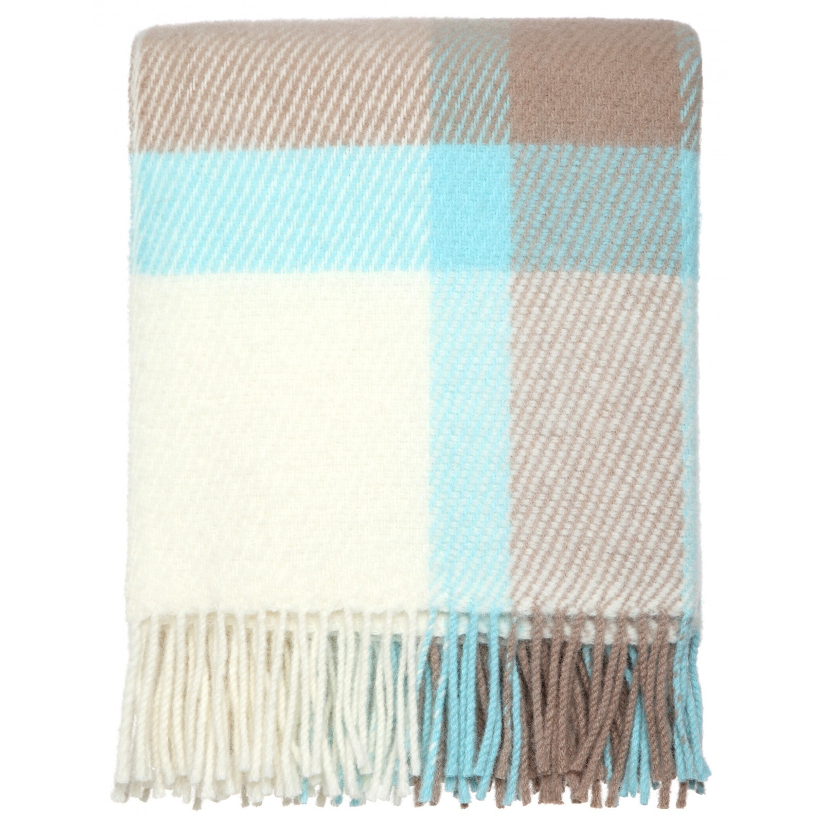 Check Design 100% Wool Throw/Blankets/Plaids