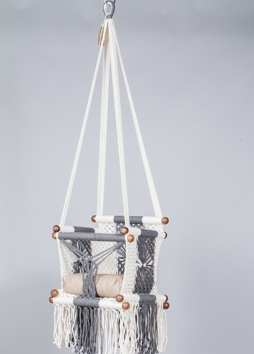 Handmade Macrame Baby Swing  with Rope & fitting nails