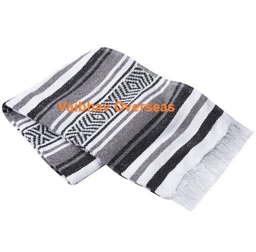 Hot Selling 2023 Acrylic Mexican Falsa Blankets used in Yoga Picnic Beach made in 48x72