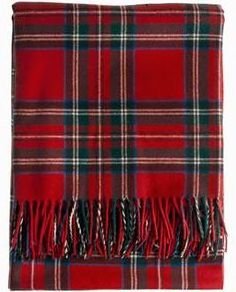 Check Design 100% Wool Throw/Blankets/Plaids