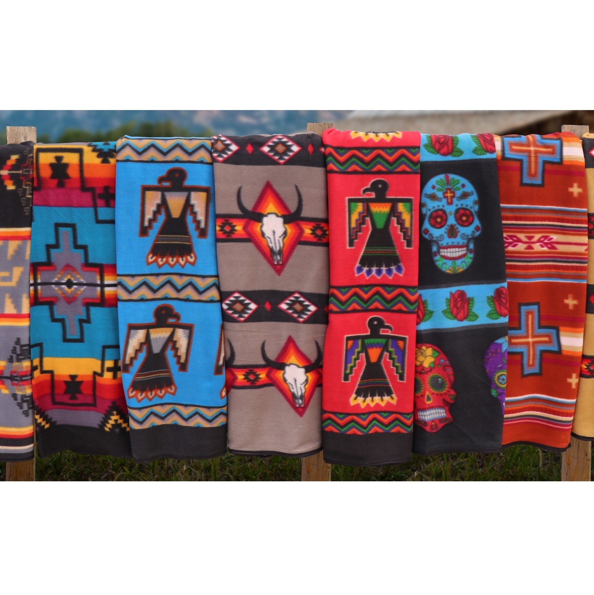 Factory Direct Native Print fleece blankets Aztec Fleece print Blankets Made In India By Vaibhav Overseas