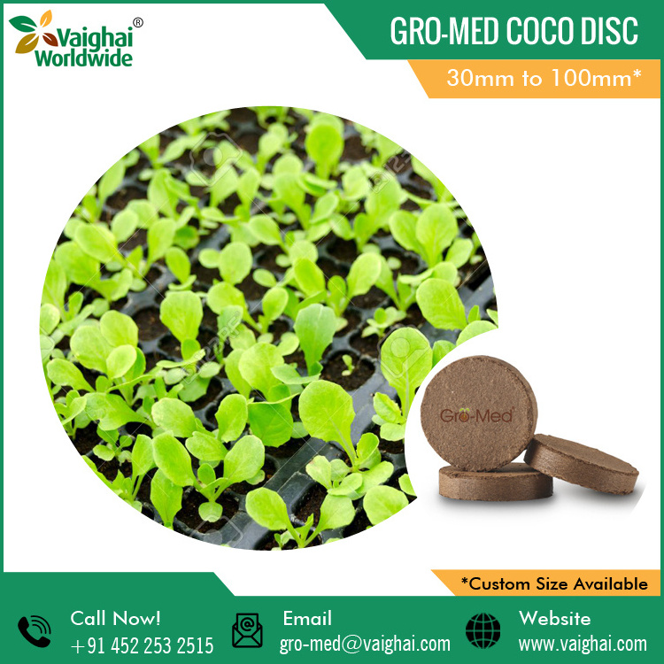 Bulk Coconut Coir Peat Coco Disc for Vegetables and Plants Growth