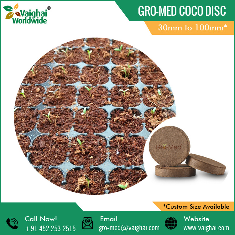 Bulk Coconut Coir Peat Coco Disc for Vegetables and Plants Growth