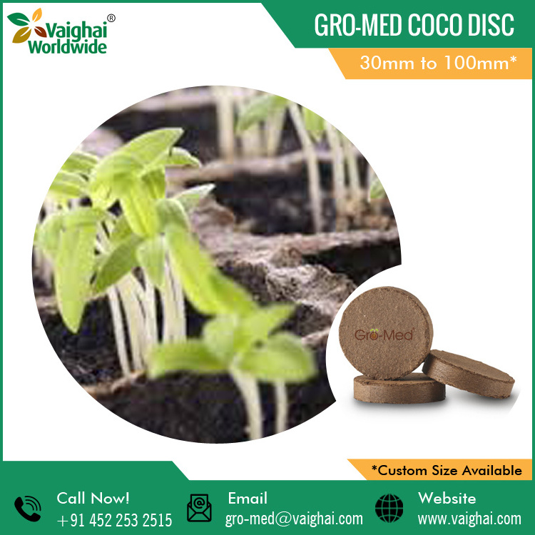 Bulk Coconut Coir Peat Coco Disc for Vegetables and Plants Growth