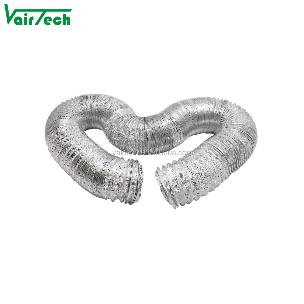 Ventilation aluminum flexible duct pipe for riveting connector