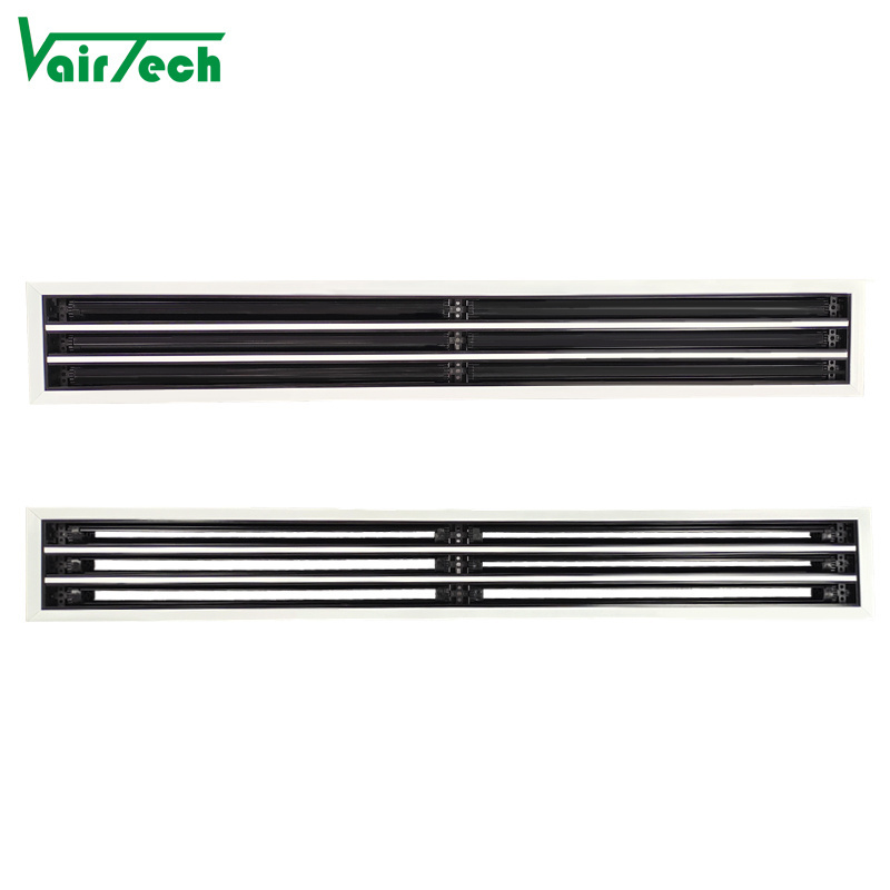 Air conditioning hvac adjustable ceiling plastic air grille linear vent slot diffuser