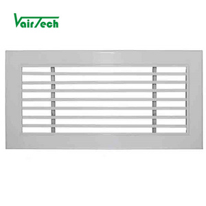 Central air conditioner heater vent registers linear vent louvers