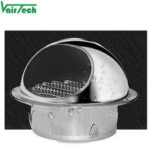 stainless steel inox 201 304 mushroom vent pipe cap wall air vent