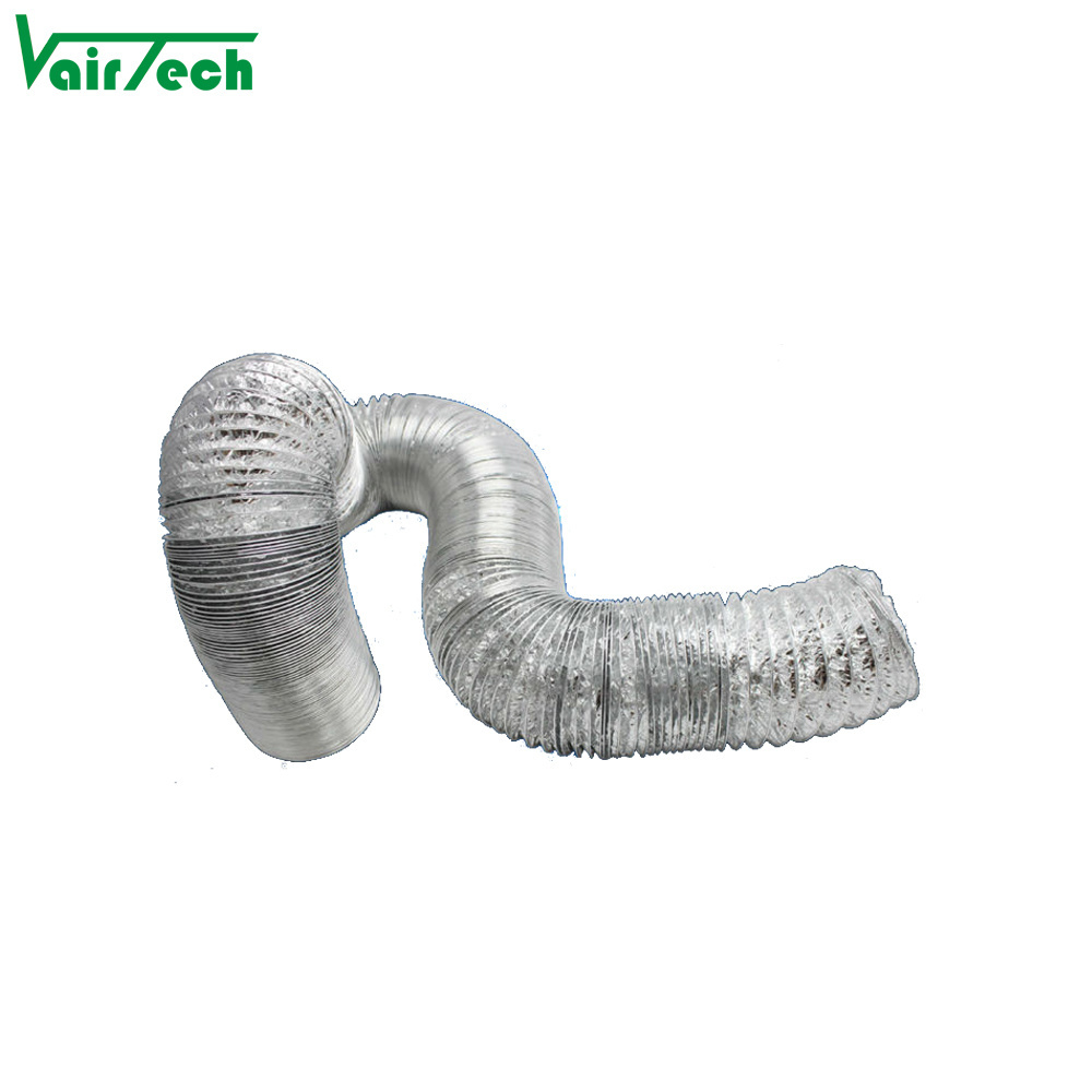 Ventilation aluminum flexible duct pipe for riveting connector