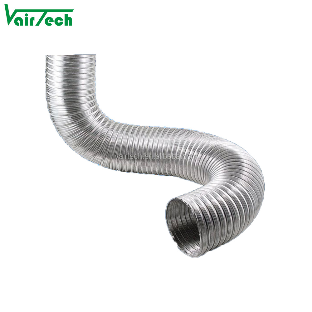 semi rigid aluminum foil flexible air duct filter hose for kitchen ventilation