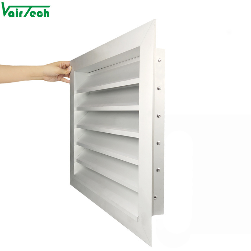 Customized air conditioner ventilation aluminum weatherproof exhaust fresh air louver