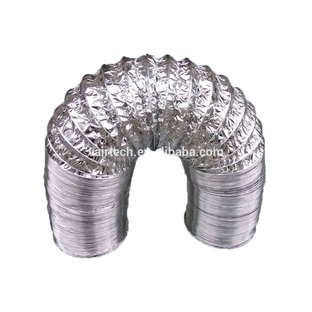 Ventilation aluminum flexible duct pipe for riveting connector