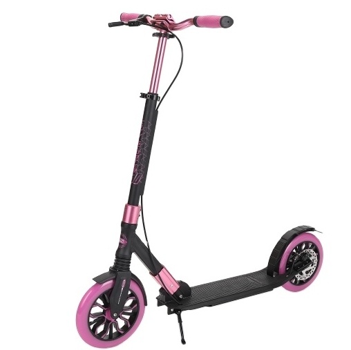 2024 New Trending 100% Aluminum Frame Safety Manual Adult  Kick Scooter For Sale Big Wheel Foot Scooter