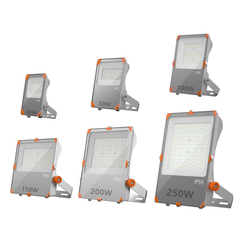 Toq Quality Slim LED Floodlight Projector 30W 50W 100W 150W 200W 250W 300W 400W for Industrial Project use FK Flood Light