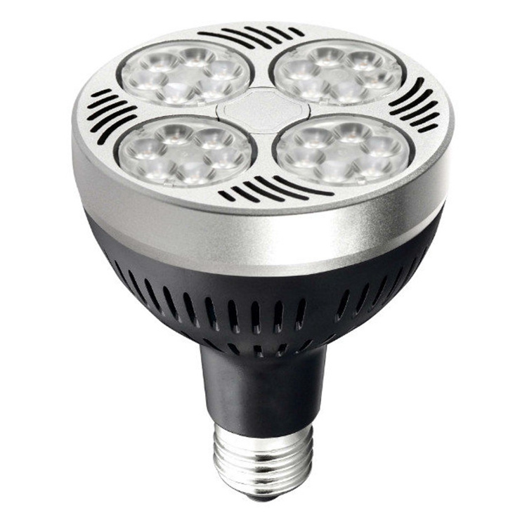 Popular in the USA Canada high power 2900lm AC120V dimmable rotating head led bulb E27 black PAR30 leds light