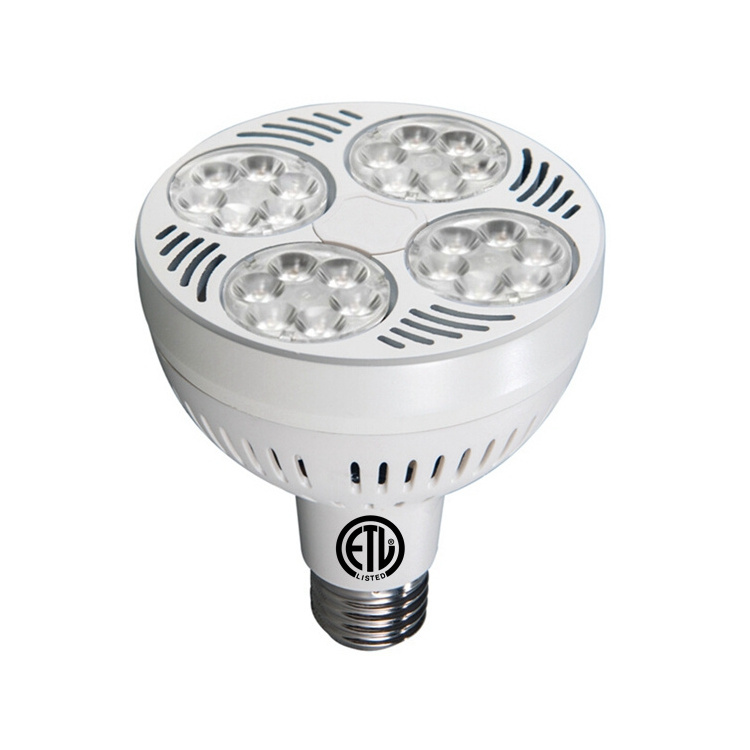 ETL cETL 220V 277V 110V dali LUTRON dimmable jewelry store spot light replace 75W halogen 80Degree flood bulb led par30