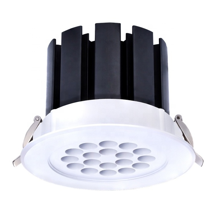 surface mounted trimless fire rated recessed lights dimmable housing  frame 40w rotate adjustable led downlight