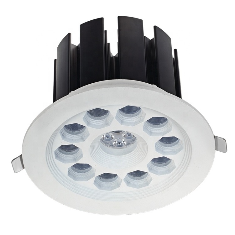 surface mounted trimless fire rated recessed lights dimmable housing  frame 40w rotate adjustable led downlight