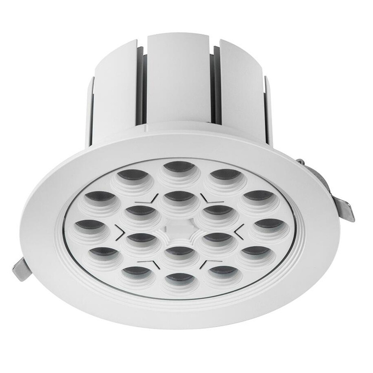 5 years warranty fire-rated 135mm cutout recessed rotatable 30W 40W 6 inch retrofit led adjustable downlight