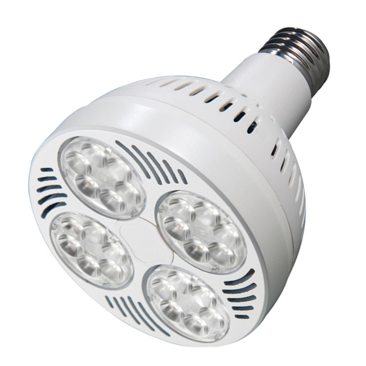 Popular in the USA Canada high power 2900lm AC120V dimmable rotating head led bulb E27 black PAR30 leds light