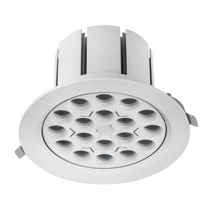 surface mounted trimless fire rated recessed lights dimmable housing  frame 40w rotate adjustable led downlight