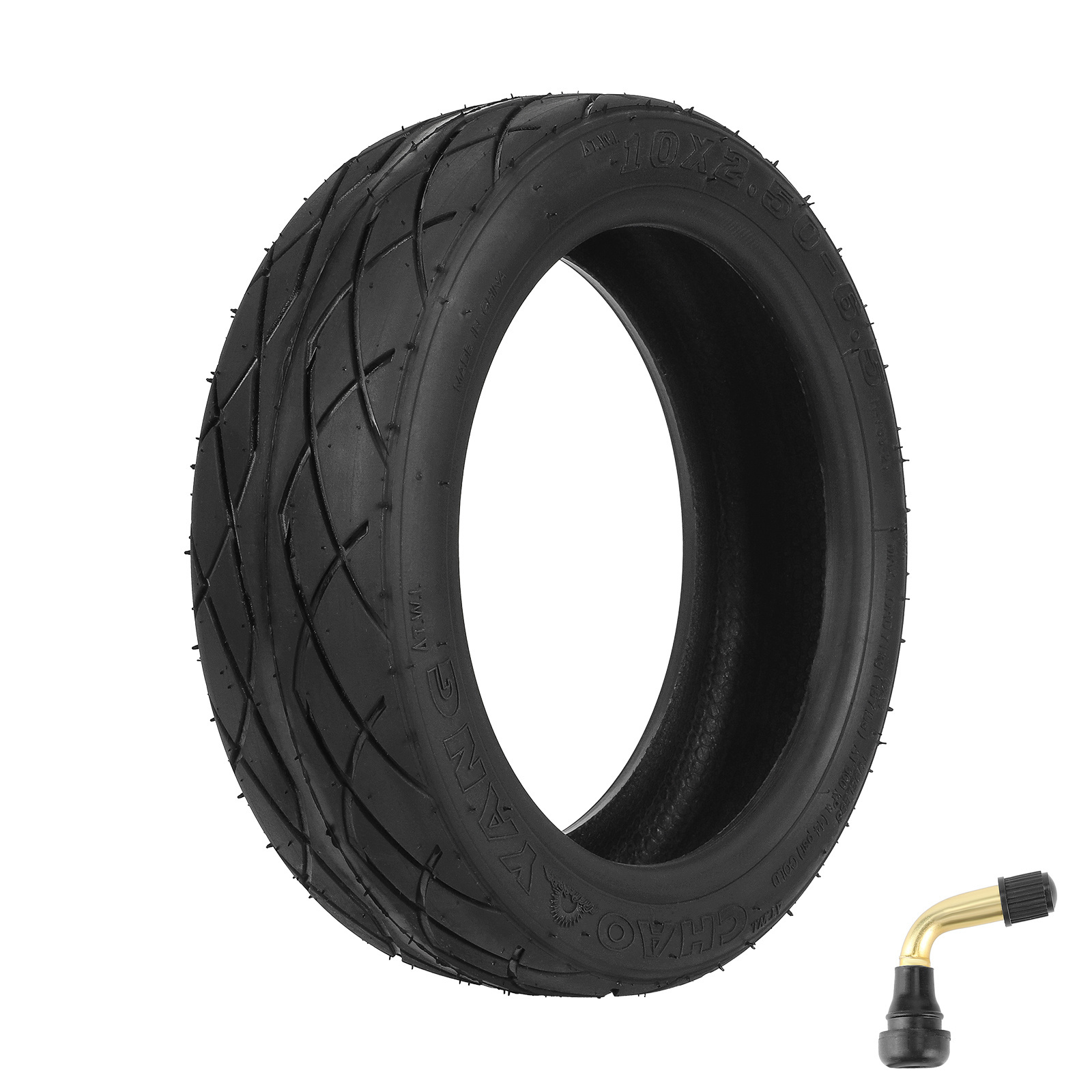 CHAOYANG 10*2.50-6.5 tubeless tire with valve for Mediamarket ODYS Neo e100 scooters tubeless tire