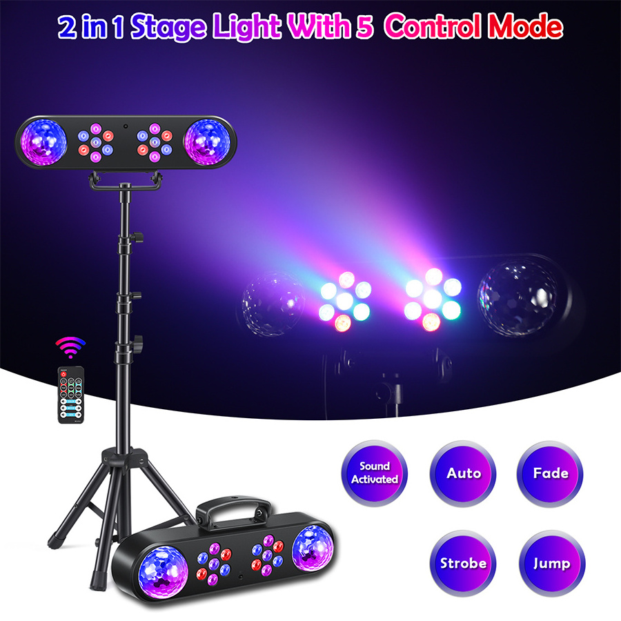 Wholesale Dj Stand Disco And Light System LED Par Can Set With Magic Ball Beam Wash Lighting