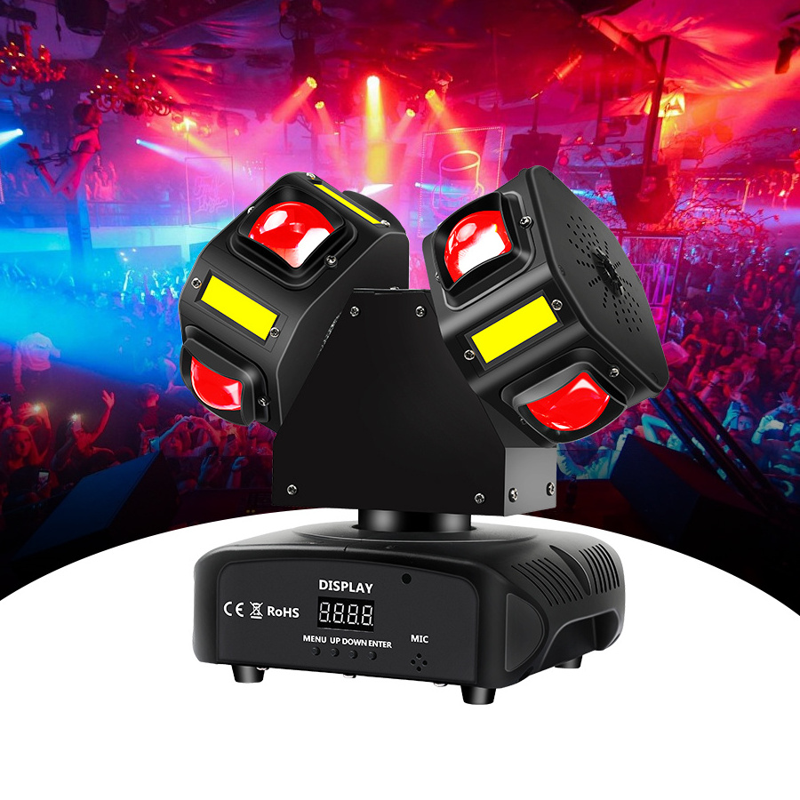 VALAVA Double Sides 8*10W Led Beam Laser Strobe Lighting Moving Head Light Stage Lights For DJ Discos Party Night Club