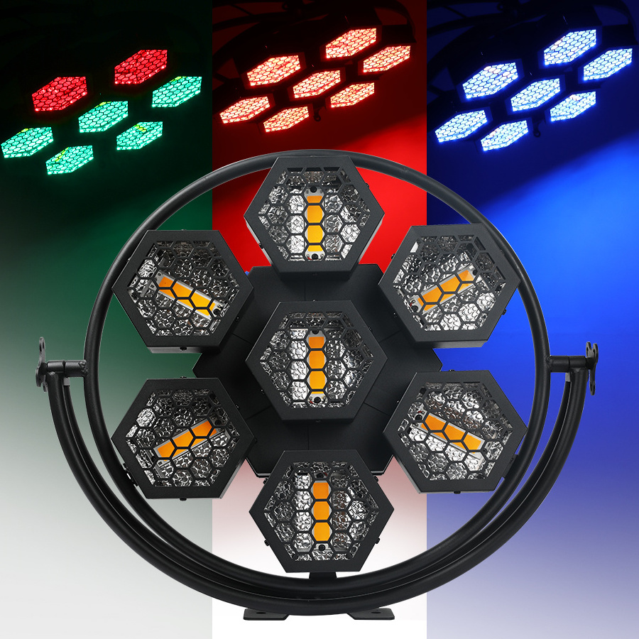 Hexagonal P1 New Pixel Lighting Led Retro Lamp Light Portman Dj Stage 350W 7x50W Effect Lights