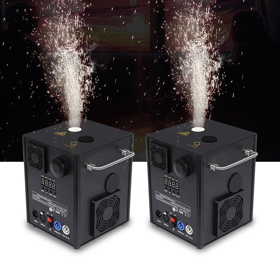 VALAVA Cold Pyro Spark Fire Works Sparkler Machine Wedding Event Dmx512 Cold Spark Effect Machine 600W with Wireless Remote