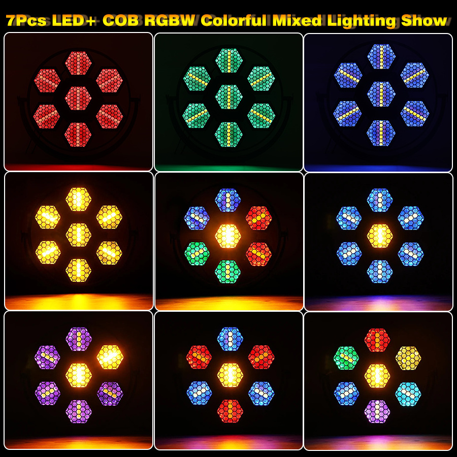 Hot Sell Retro Stage Portman Vintage Background 7*60W RGB Led Light Lights