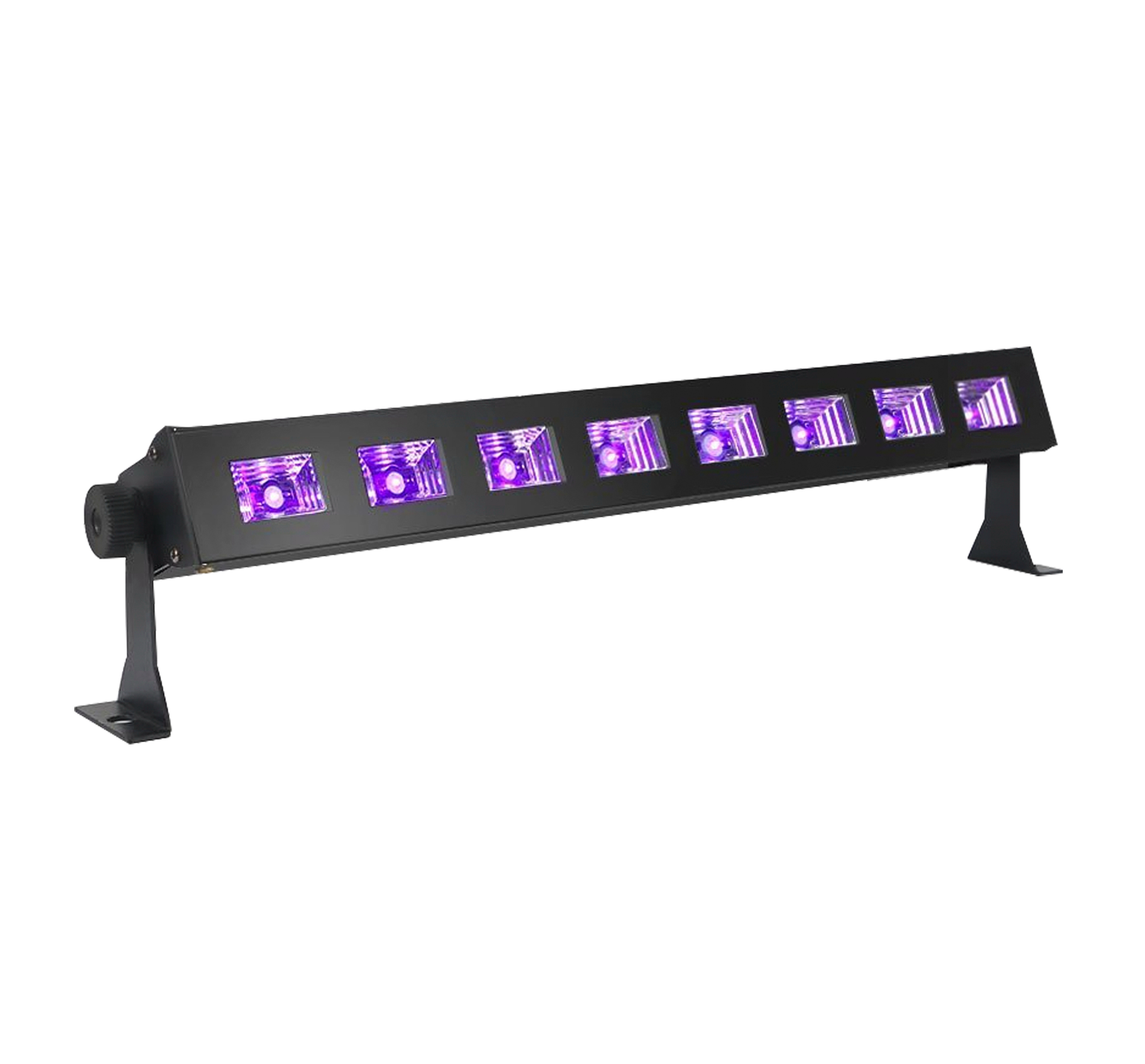 VALAVA 8Pcs UV LED Black Light Beam Lights Bar with Power Cord and Switch Waterproof Party Tree Disco Lamp Wall Wash Bar Light