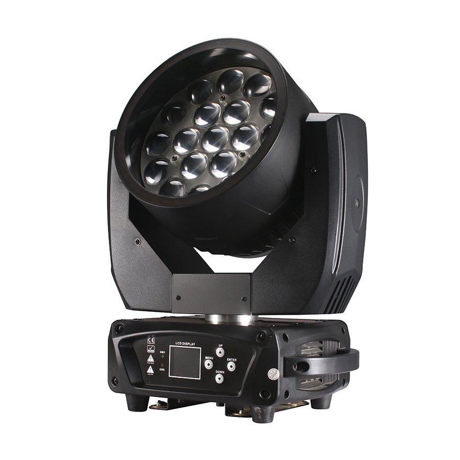 Wholesale 19X15w B-Eye Zoom Moving Head LED Stage Light with Halo Effect Stage Disco Bar Party Wedding Club KTV Lighting