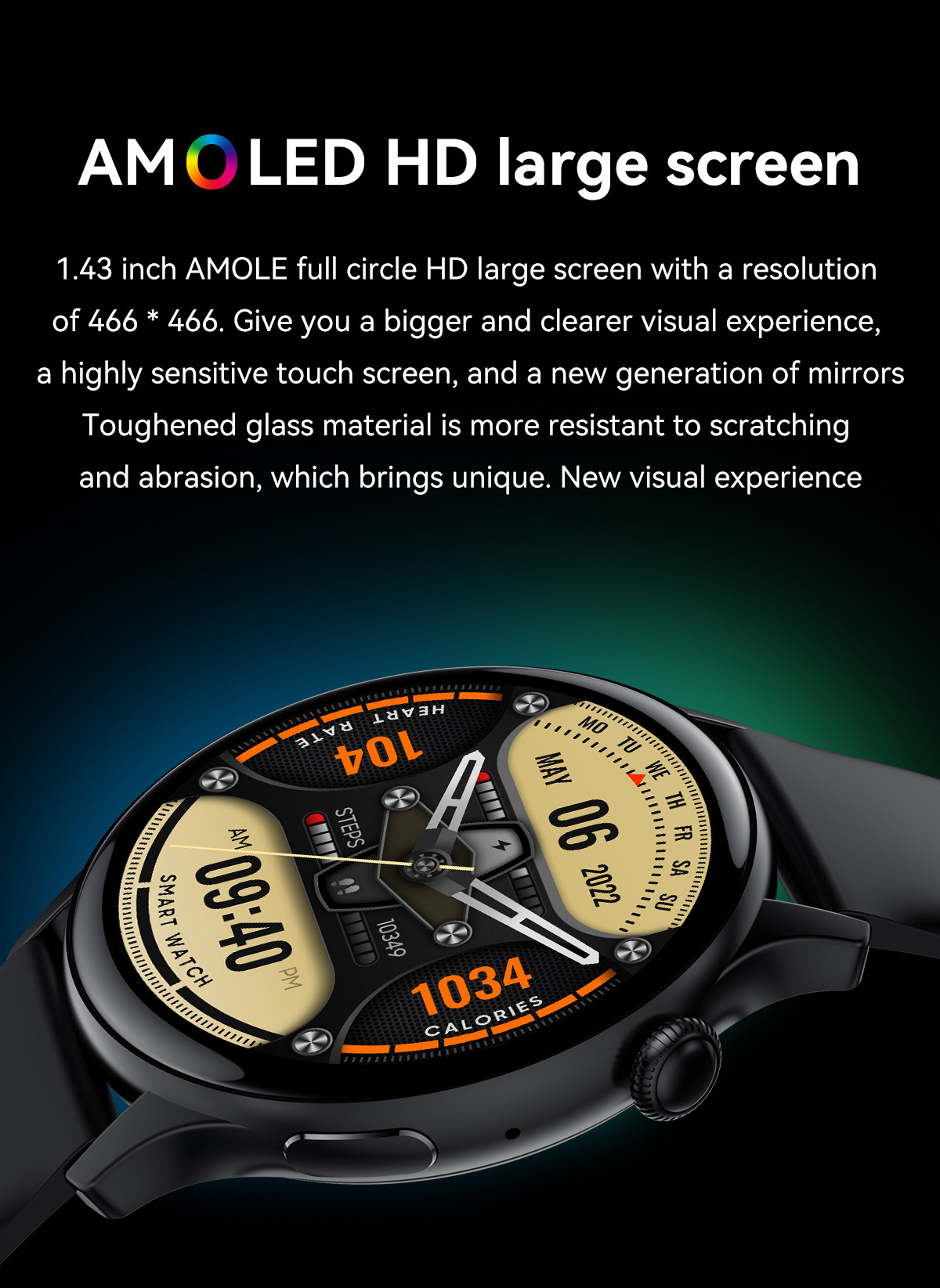 VALDUS 2023 Round Smartwatch AMOLED HK85 NFC montre connecte Ip68 Waterproof Wearable Device Fashion Smart Watch