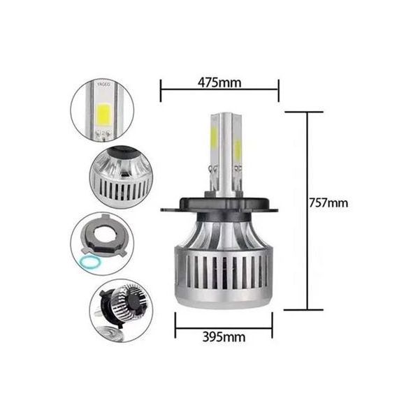 Bombillo Led H4 Para Moto M3 De 4500 Lumenes Ac Y Dc