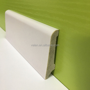 Hualun Guanse Eco-Friendly PVC Flooring Accessories Decorative Wall Baseboard Molding Covers PS Skirting Board