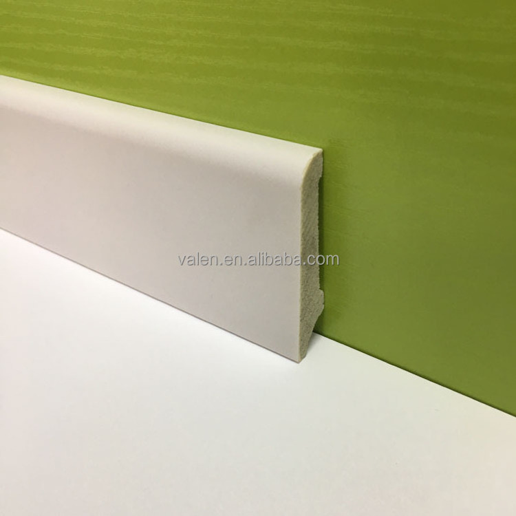 Hualun Guanse Eco-Friendly PVC Flooring Accessories Decorative Wall Baseboard Molding Covers PS Skirting Board