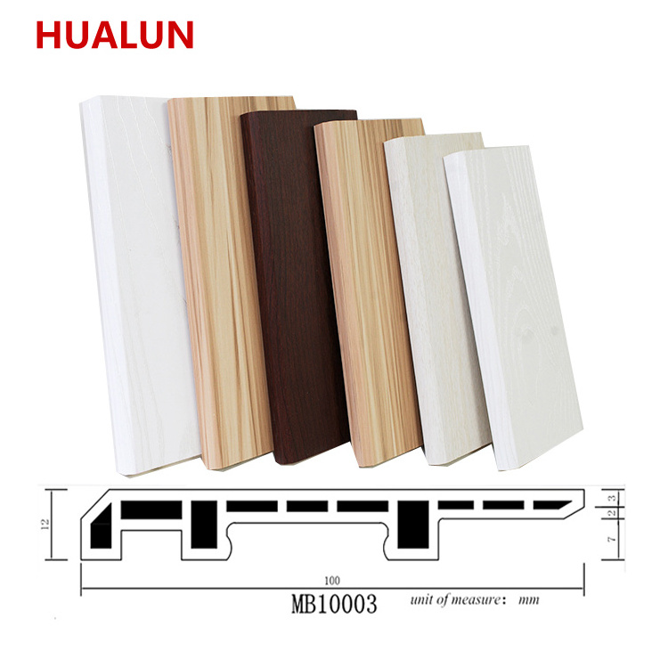 Hot China Supplier Interior Decoration Wall Panel PVC Integrated Skirting Board