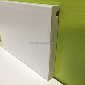 Home Decorative Waterproof Easy Install Vinyl Plastic Wall Trim Baseboard Molding Covers PVC Foam Skirting Board