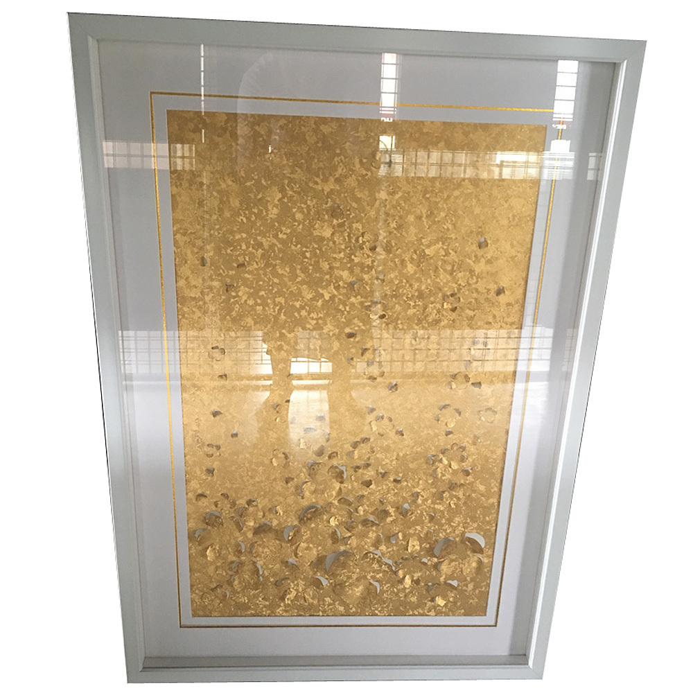 Wholesale New Design Three-Dimensional Shadow Box Frames Gold Core White Cardboard Bulk Picture Frame