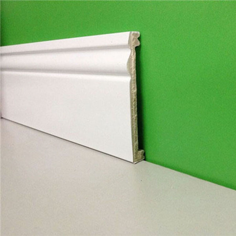 Factory Wholesale Cheap Prices Hotel Plastic White Skirting Board Covers For Sale 4inch Polystyrene Lowes Baseboard Molding