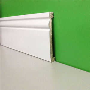 Factory Wholesale Cheap Prices Hotel Plastic White Skirting Board Covers For Sale 4inch Polystyrene Lowes Baseboard Molding