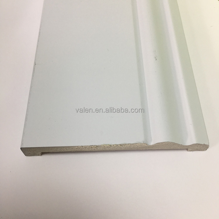 Hualun Guanse Manufacture China Supply Plastic Baseboard Skirting Board PS Easy Install Wall Trim Baseboard Molding For Floor